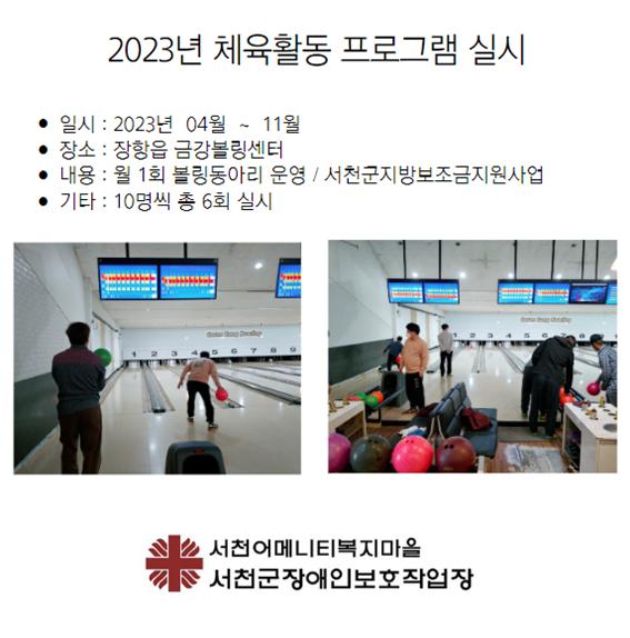 2023 체육활동 프로그램 실시